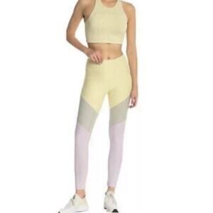 Outdoor Voices 7/8 Springs Legging Size S Womens Dandelion Concrete Color Block